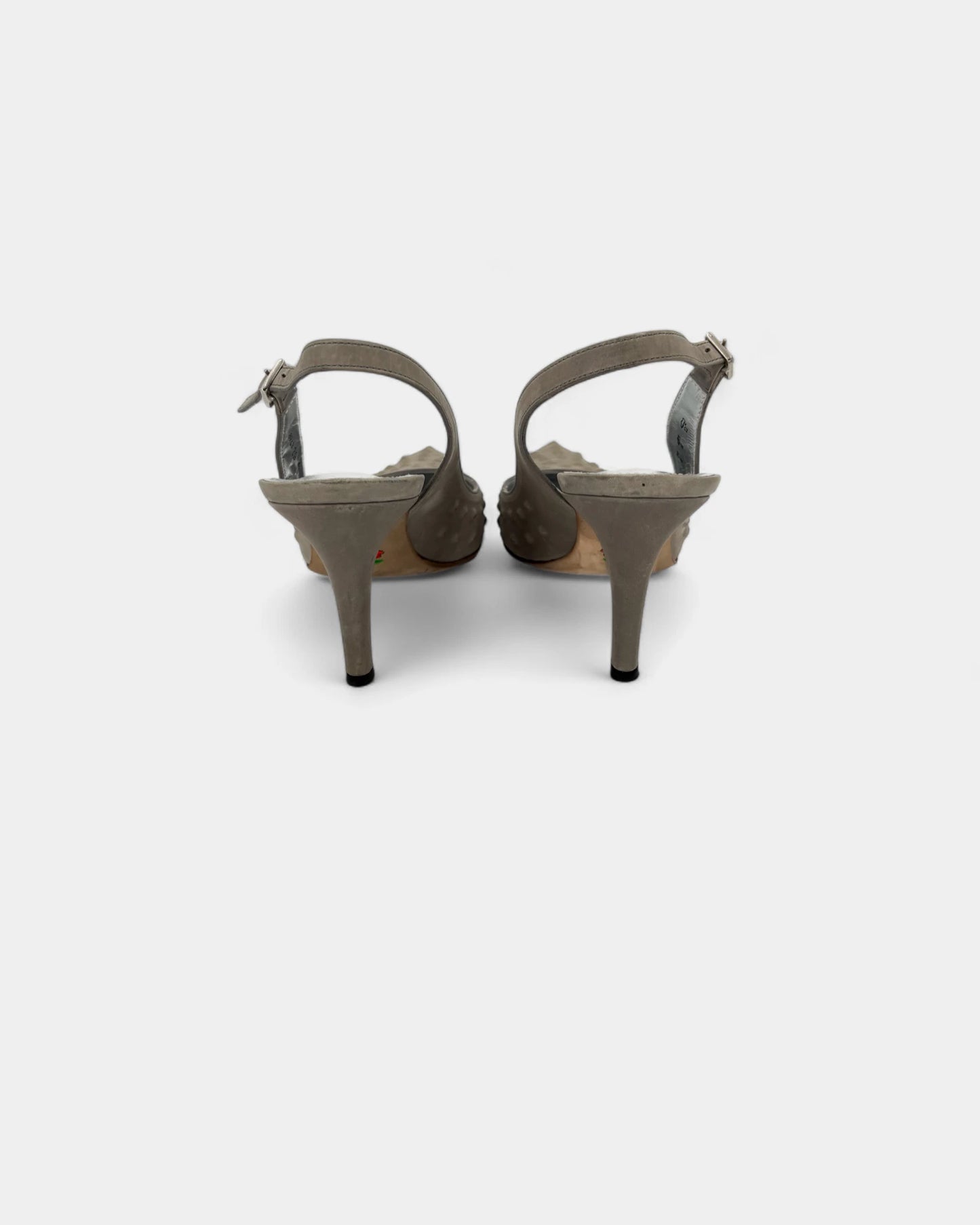 Slingbacks argentées - 39 EU / 8 US