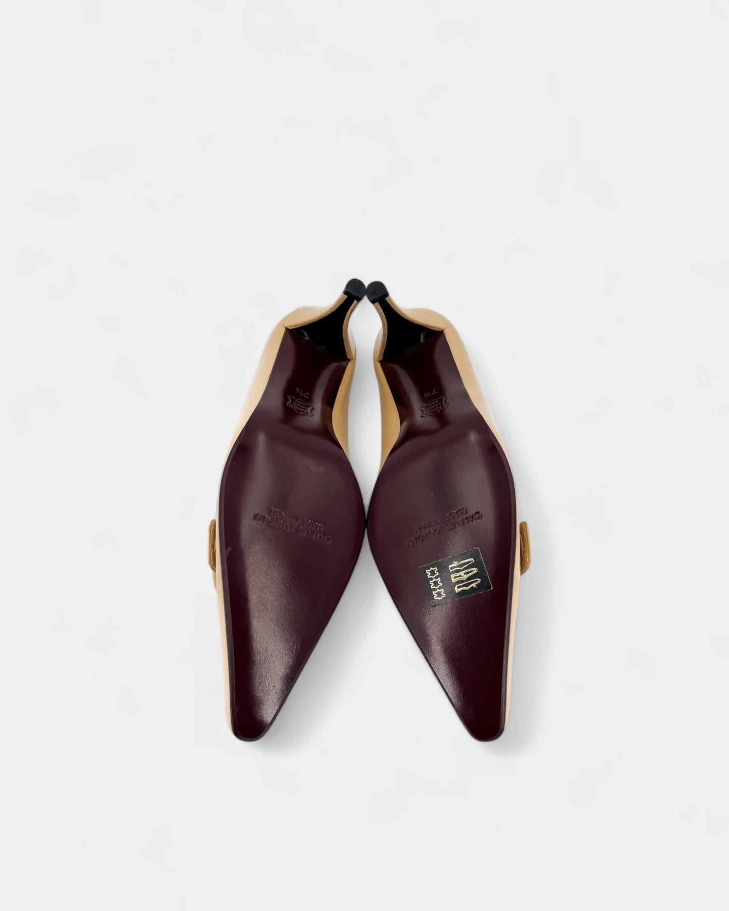 Beige buckle pumps - 37.5 EU / 6.5 US