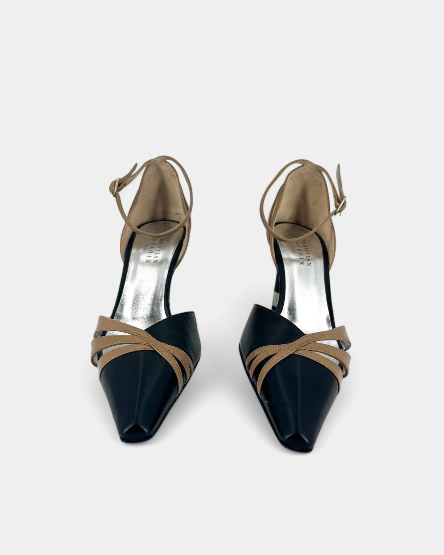 Escarpins noirs et marrons - 38 EU / 7 US