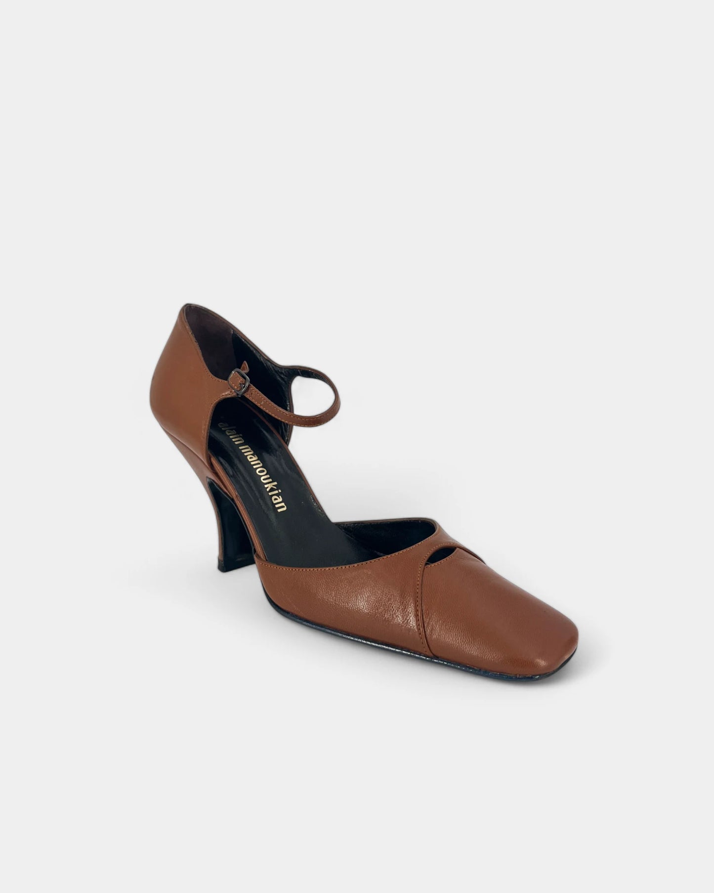 Brown pumps with straps - 38 EU / 7 US