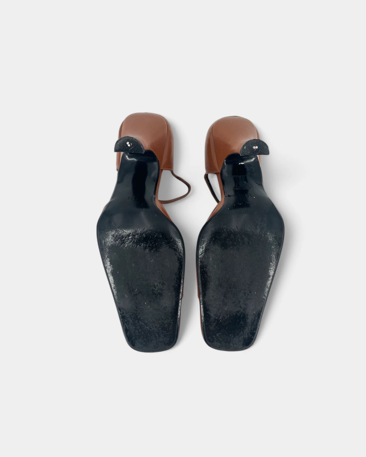 Brown pumps with straps - 38 EU / 7 US