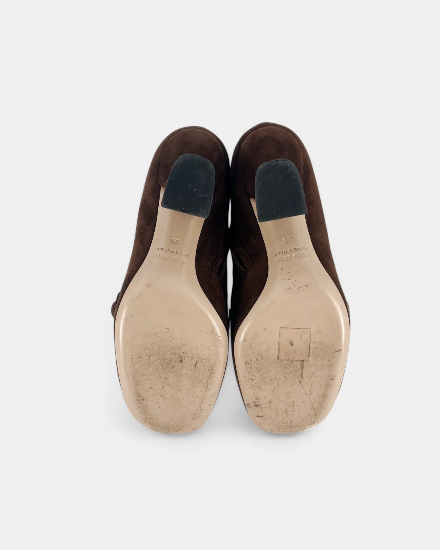 Bottines marrons à imprimé reptile - 36 EU / 5 US