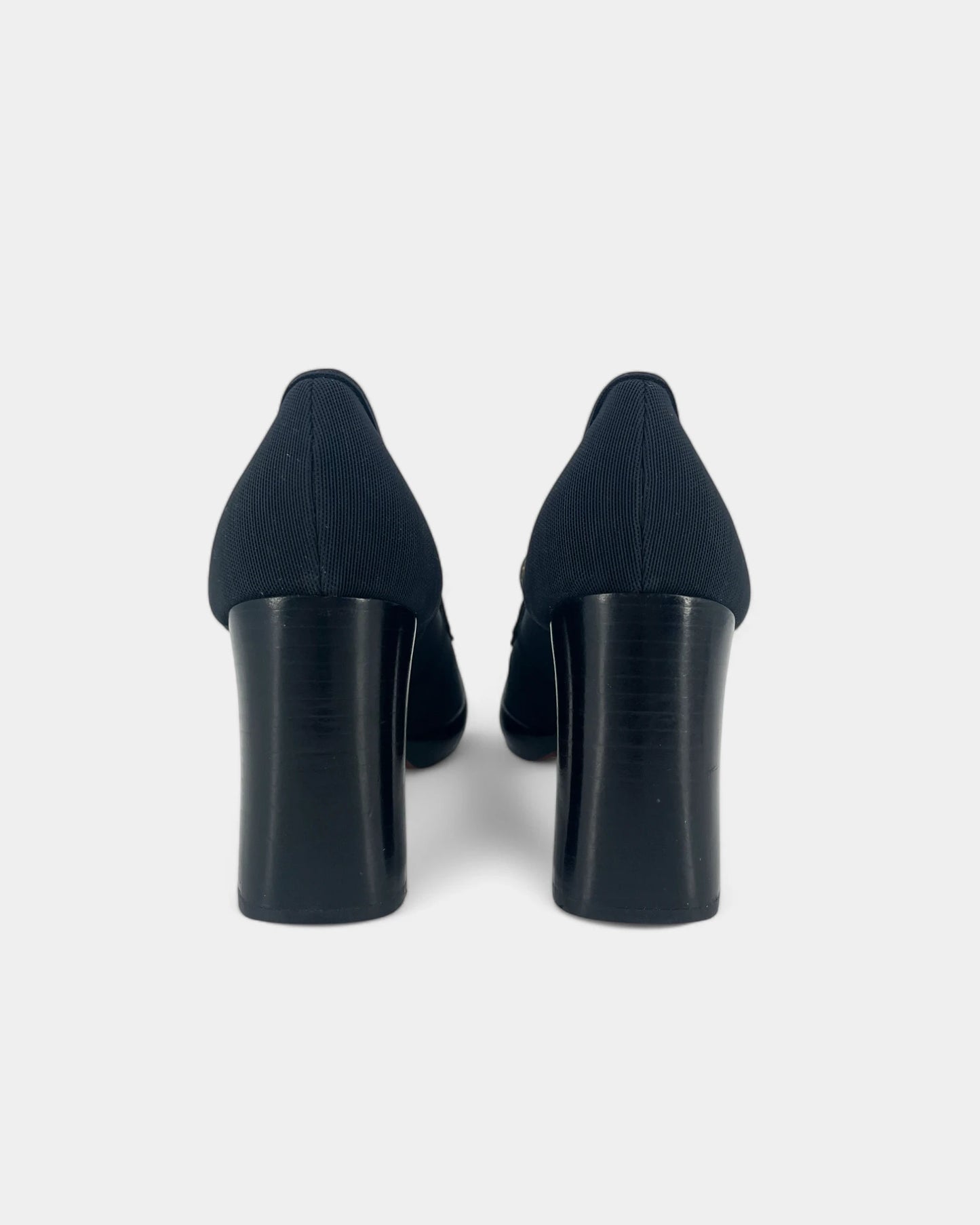 Mocassins bleu marine à talons - 37.5 EU / 6.5 US