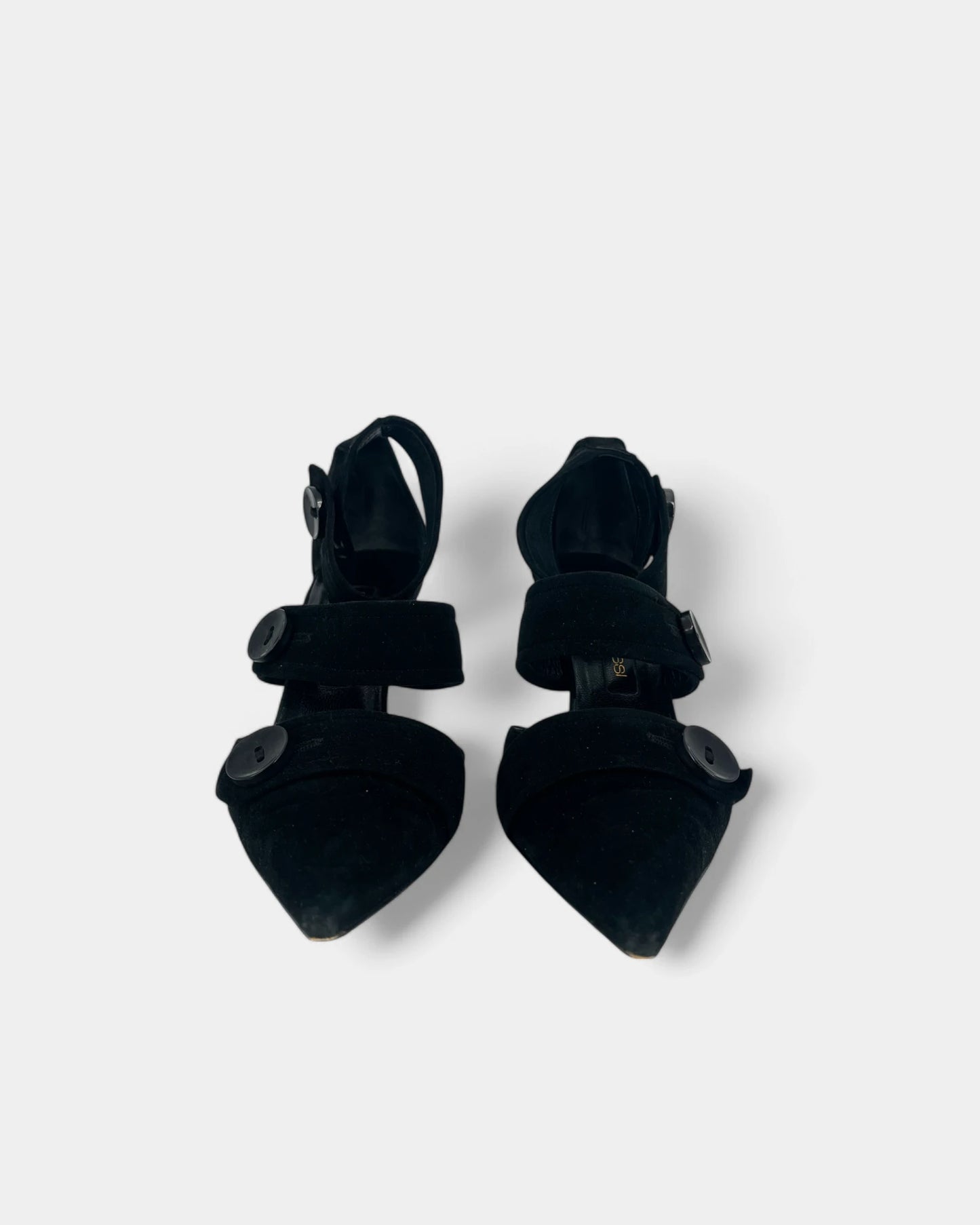 Escarpins noirs en daim - 38 EU / 7 US