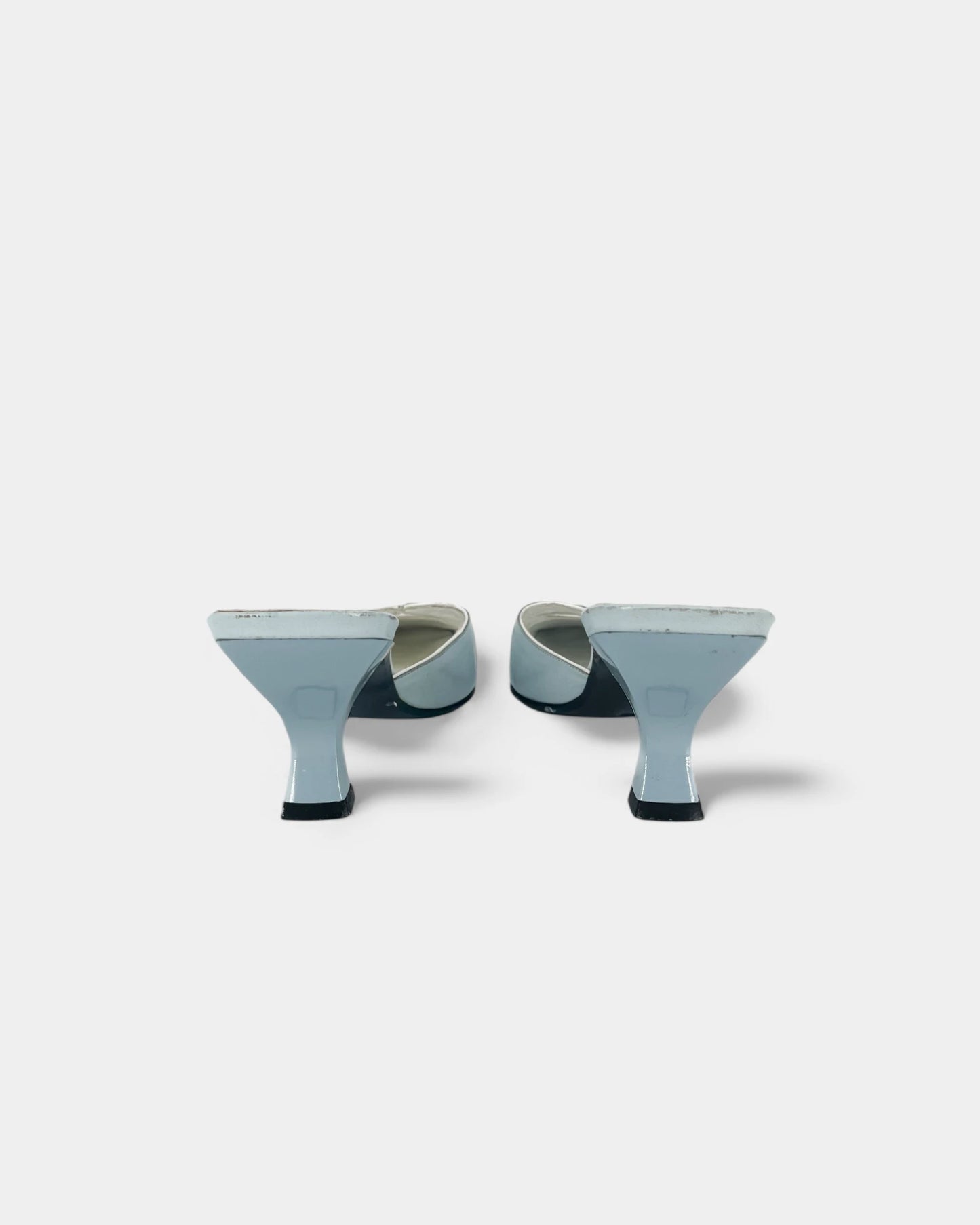 Blue heeled mules - 37 EU / 6 US