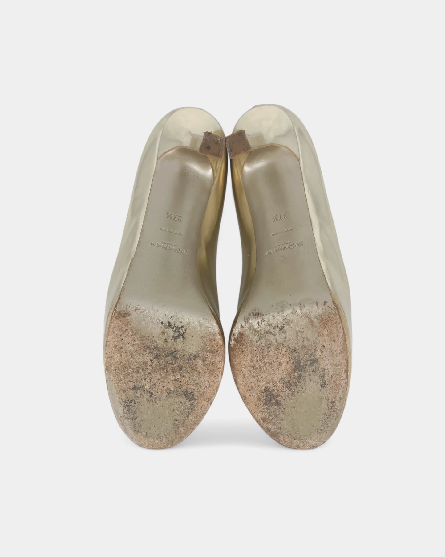 Gold pumps - 37.5 EU / 6.5 US