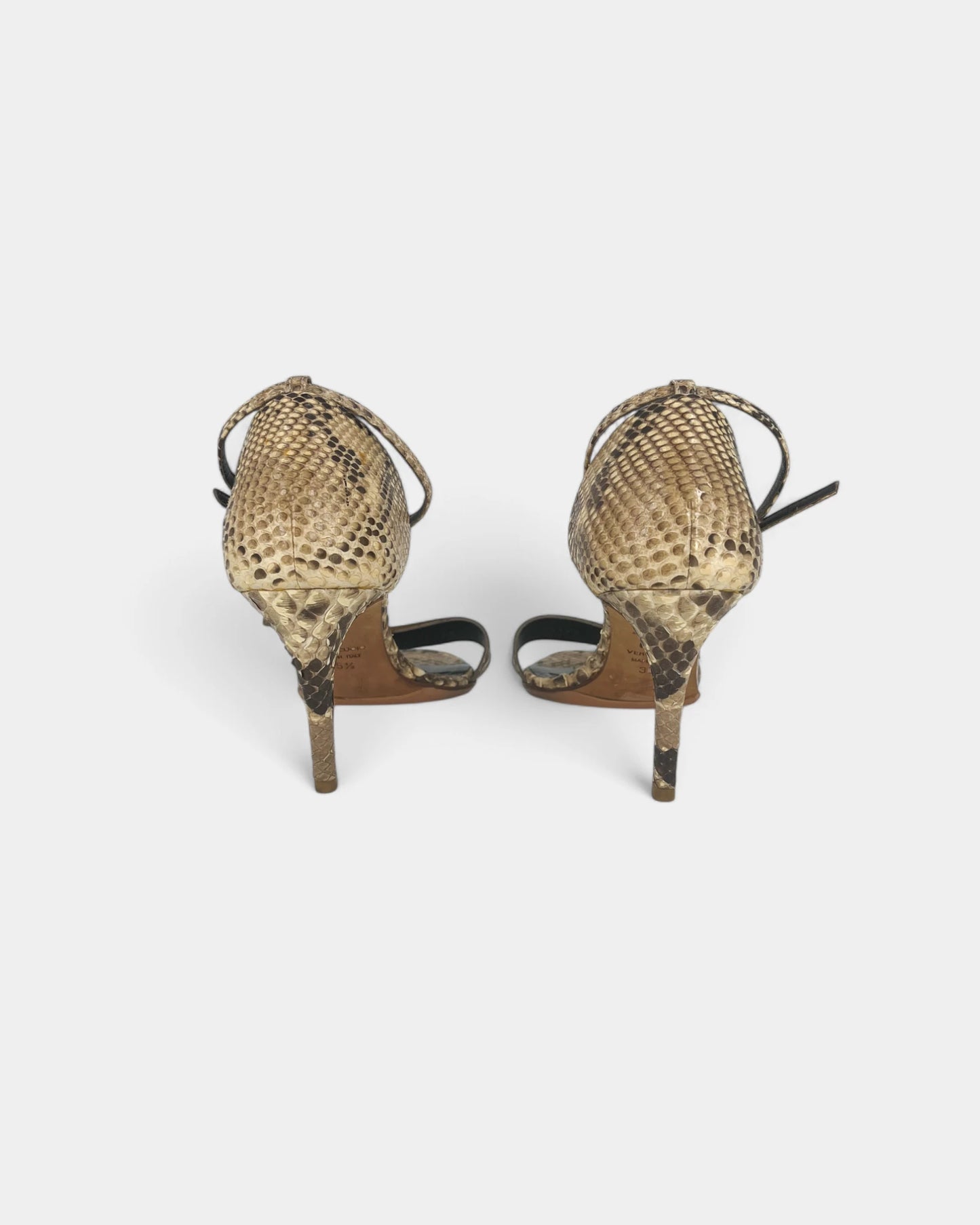 Escarpins ouverts à motif crocodile - 35.5 EU / 4.5 US