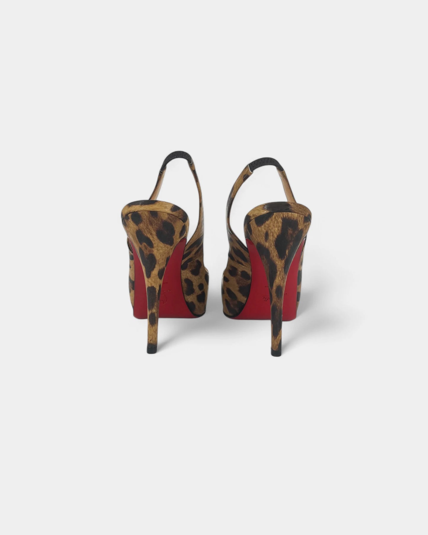 Slingbacks à motif léopard - 41 EU / 10 US