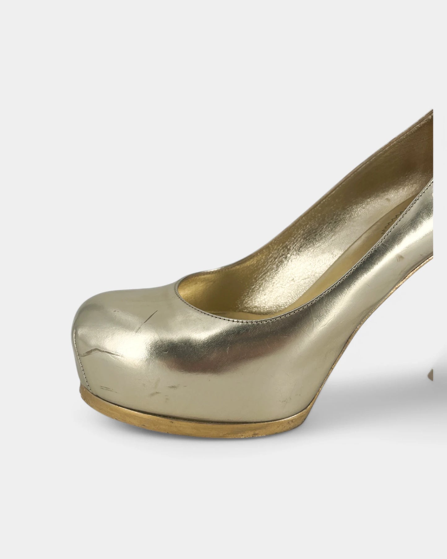 Gold pumps - 37.5 EU / 6.5 US