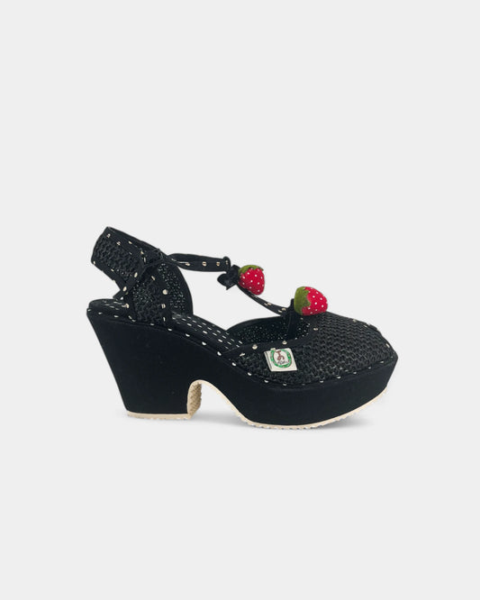 Polka Dot Platform Sandals - 39 EU / 8 US
