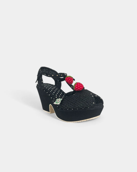 Polka Dot Platform Sandals - 39 EU / 8 US