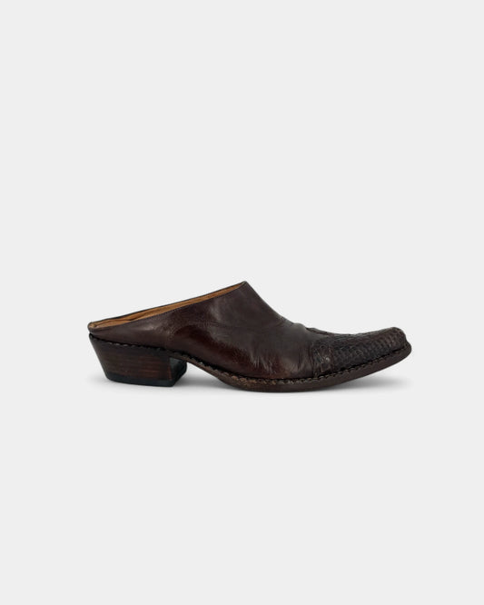 Low-top brown cowboy boots - 39 EU / 9 US