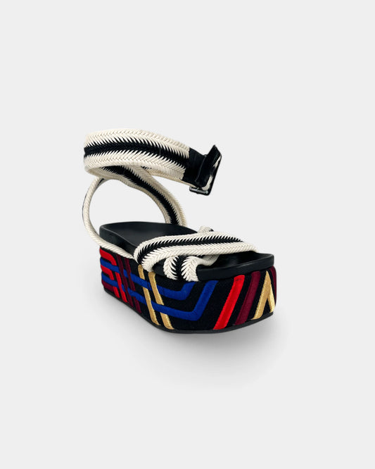 Colorful platform sandals - 39 EU / 8 US