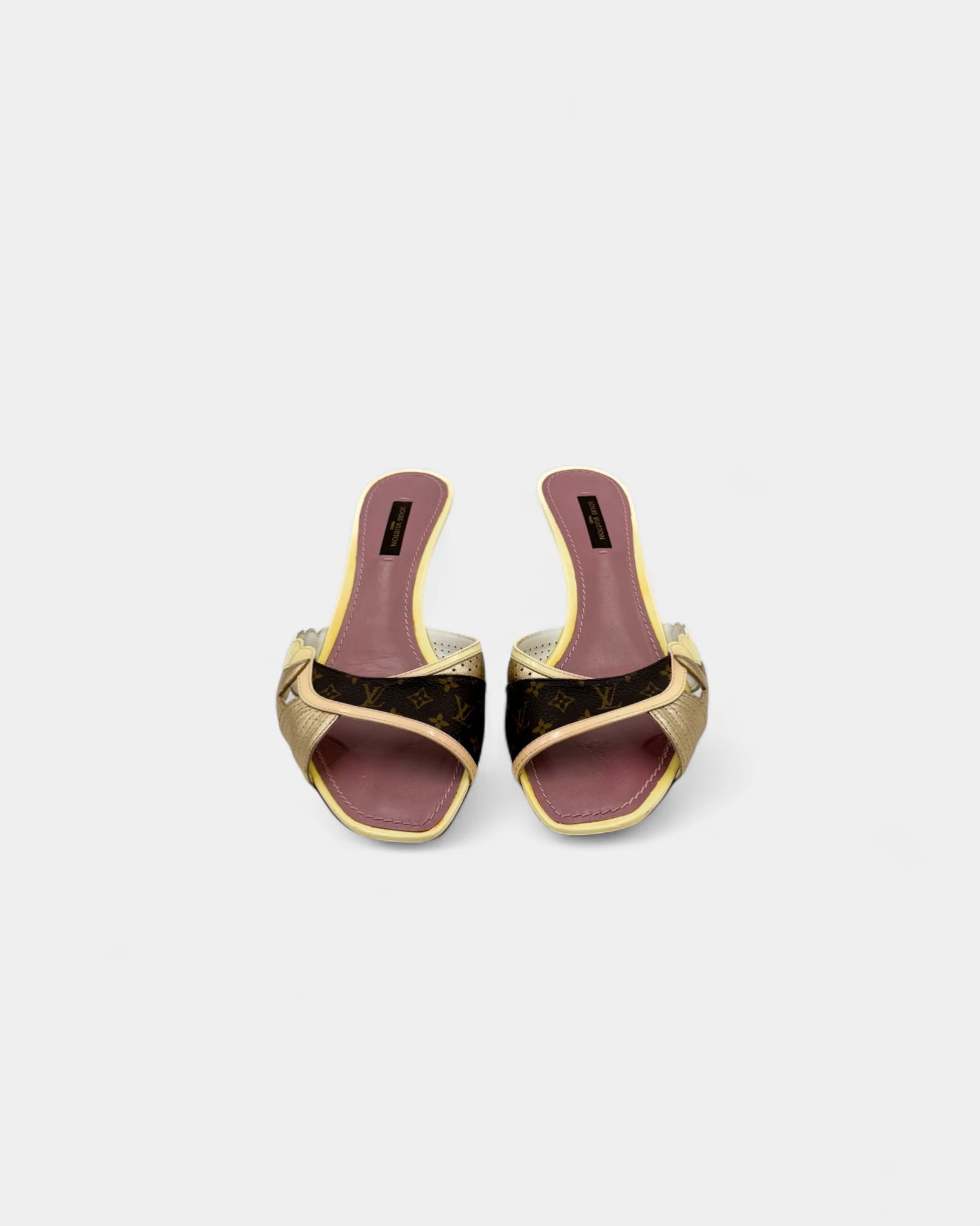 Sandales logotées crèmes - 37.5 EU / 6.5 US