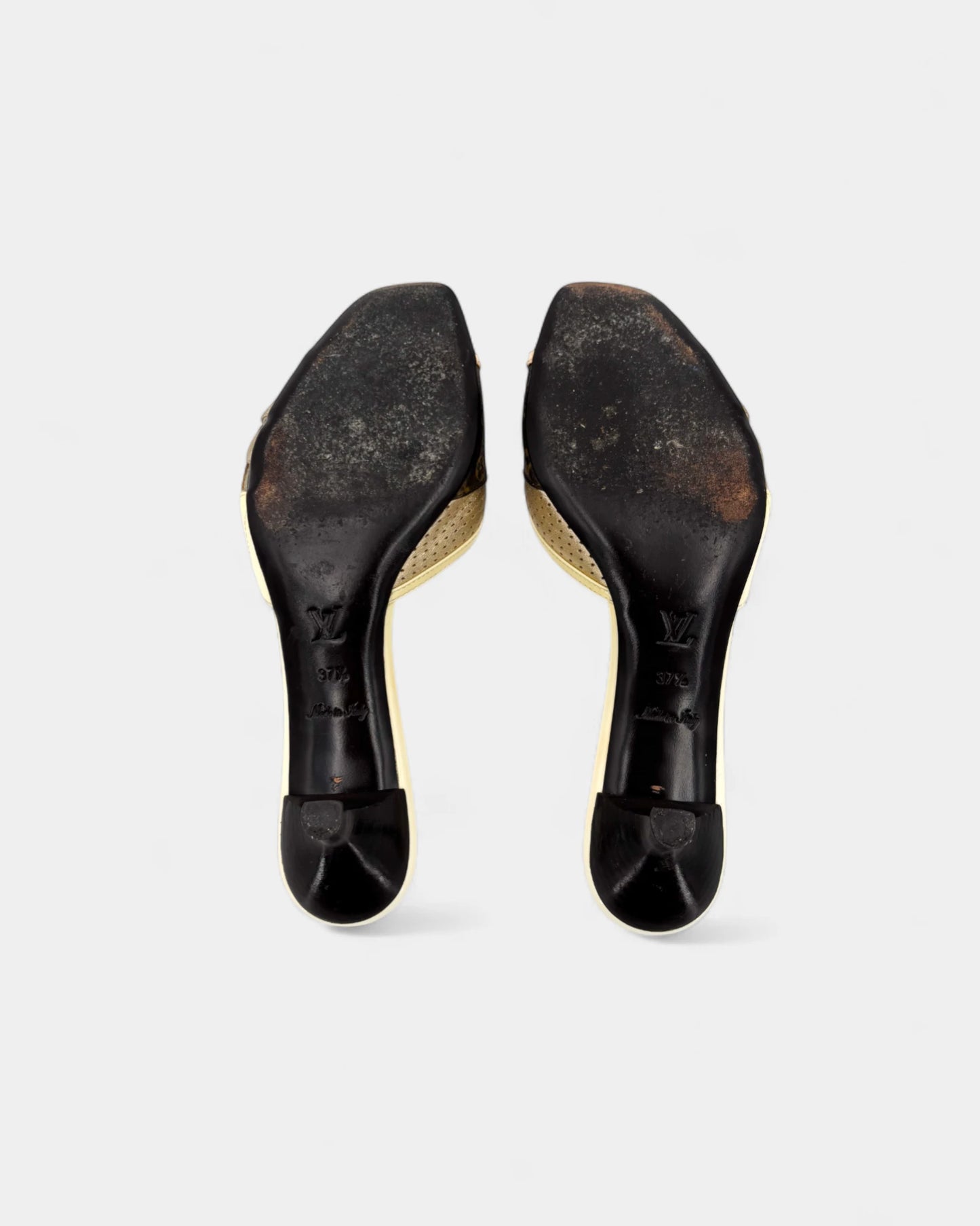 Sandales logotées crèmes - 37.5 EU / 6.5 US