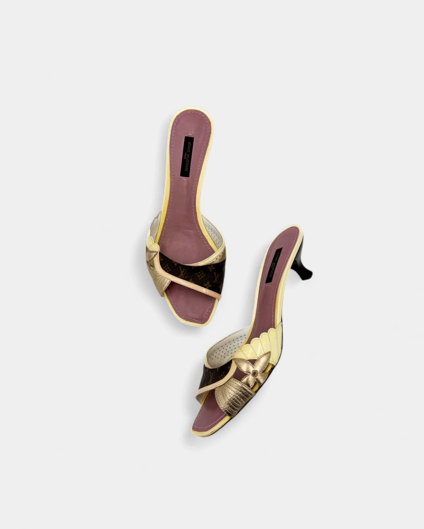 Sandales logotées crèmes - 37.5 EU / 6.5 US