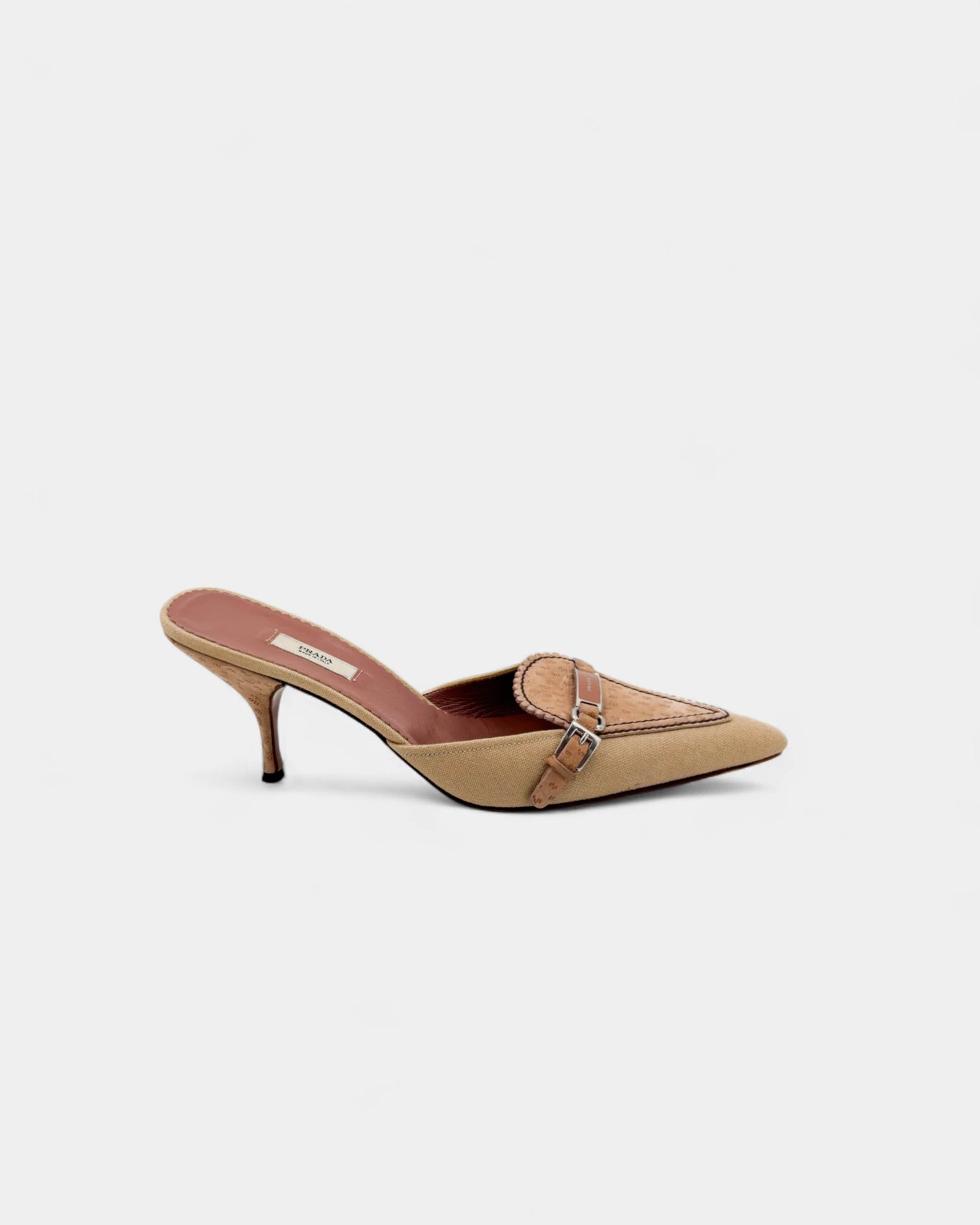 Mules beiges et roses - 39 EU / 8 US