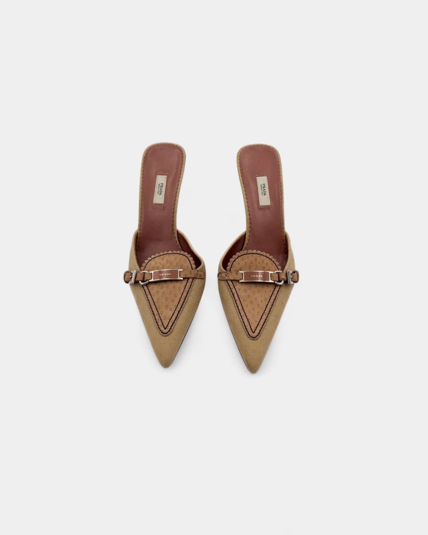 Mules beiges et roses - 39 EU / 8 US