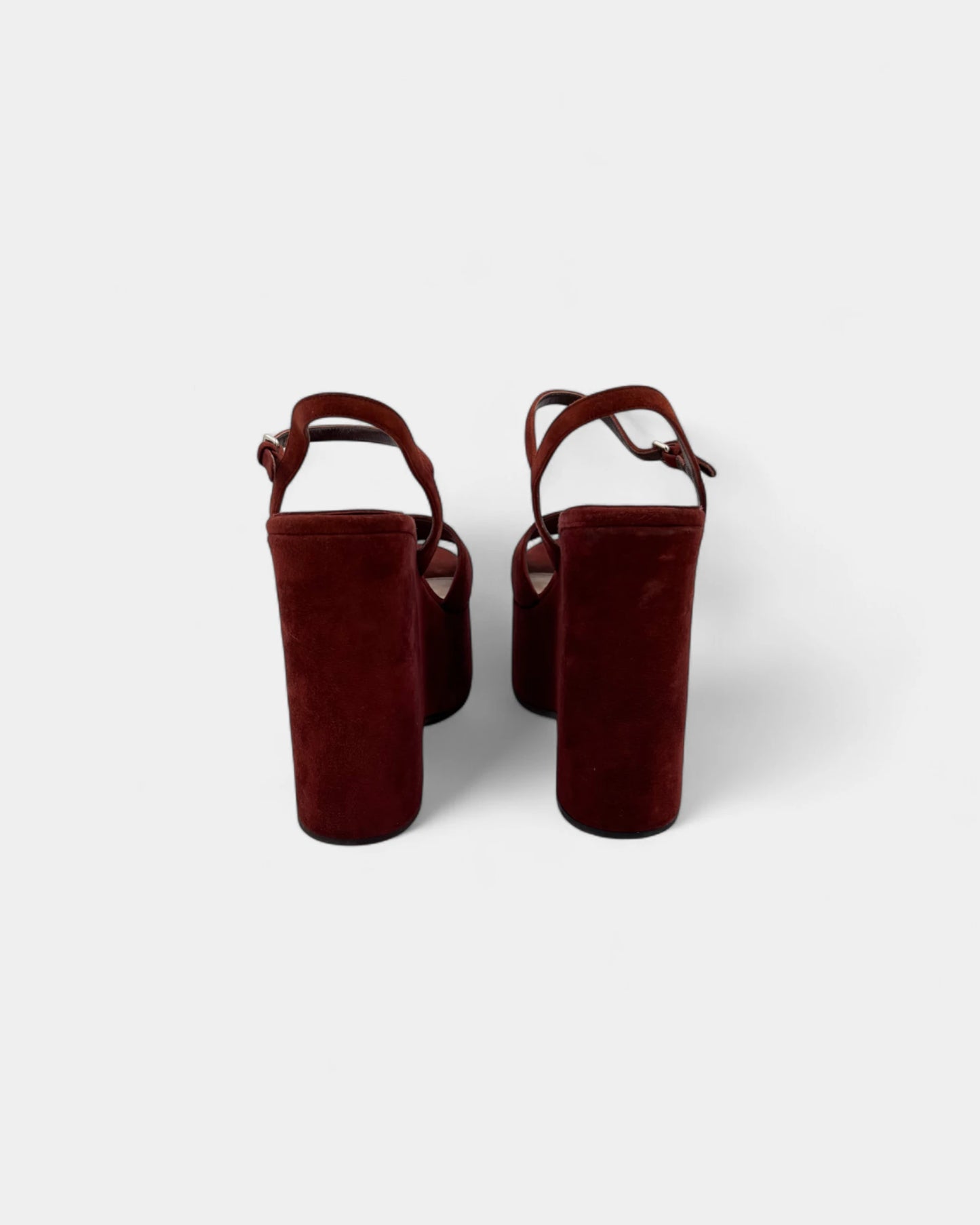 Sandales bordeaux Miu Miu - 38 EU / 7 US