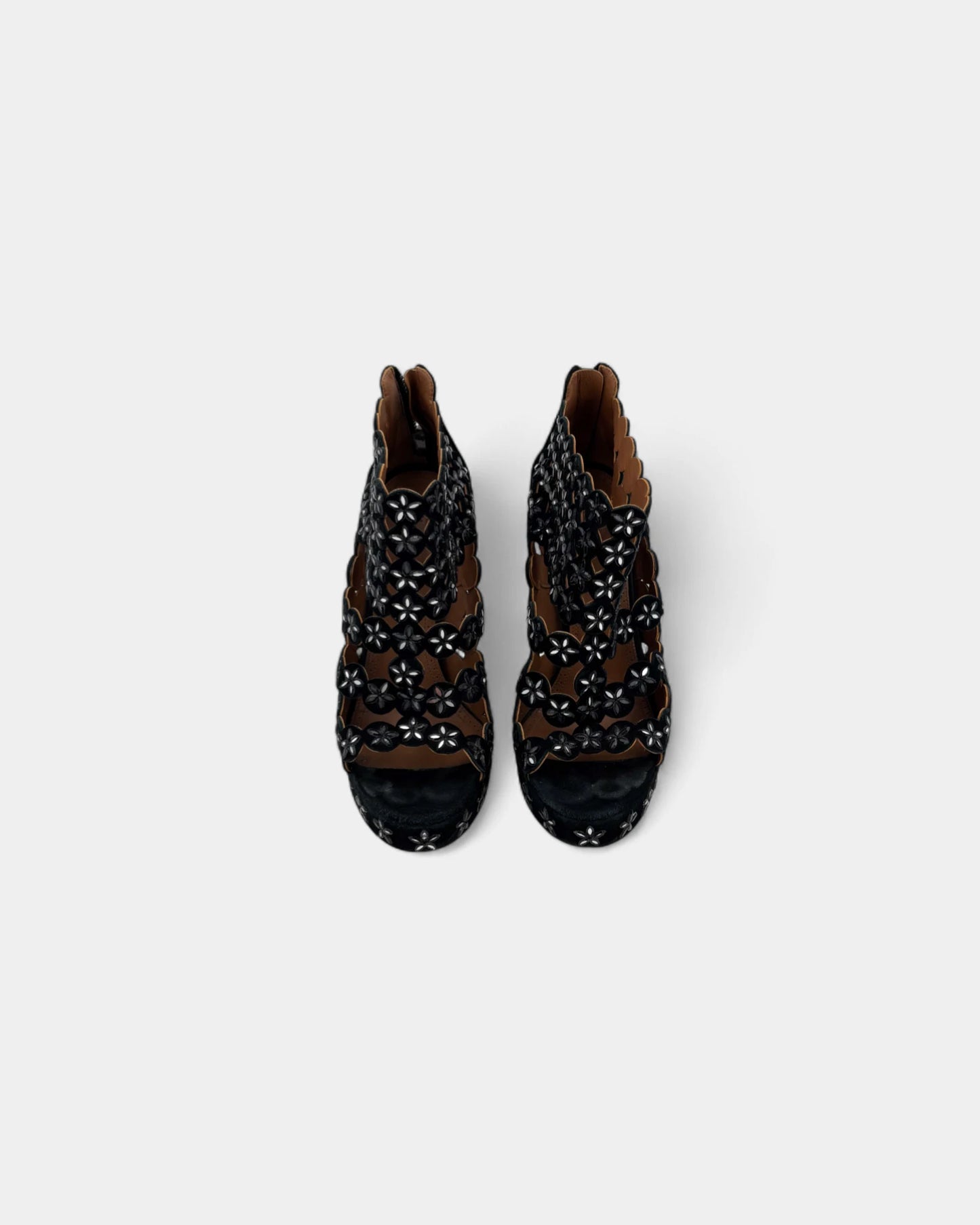 Sandales noires miroirs - 40 EU / 9 US