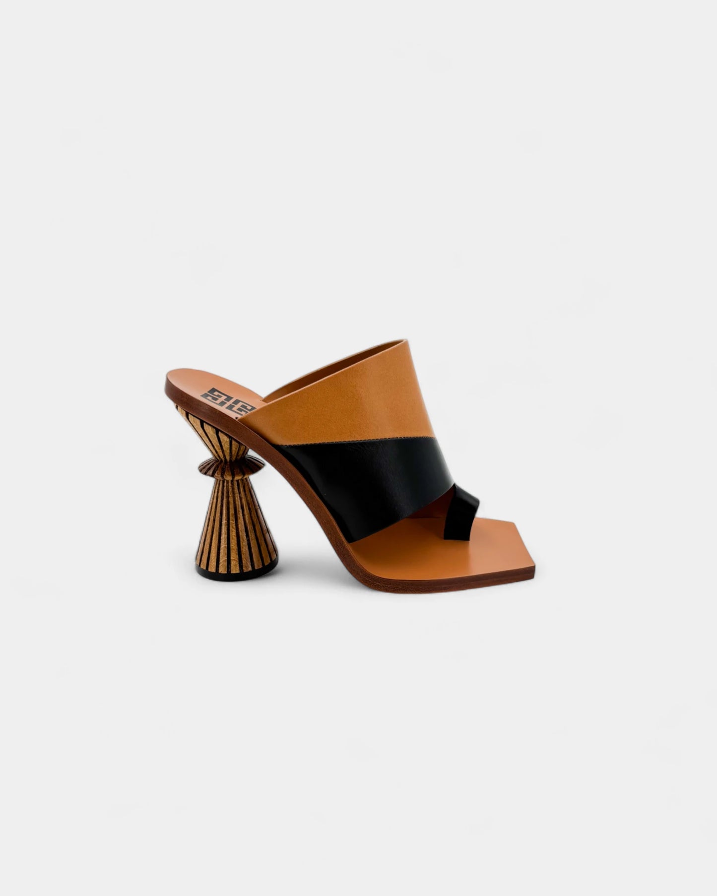 Mules marrons et noires - 37 EU / 6 US