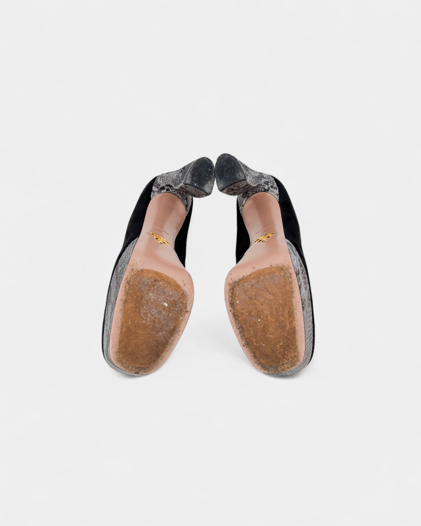 Escarpins en daim noir