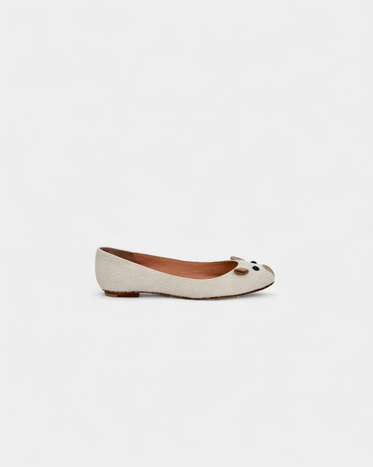 Ballerines souris blanches