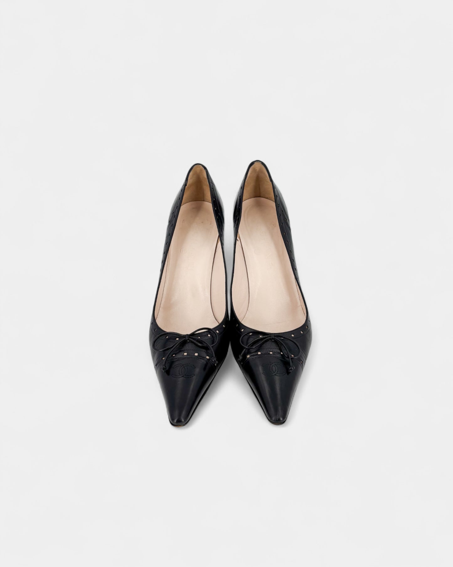 Escarpins noirs noeud