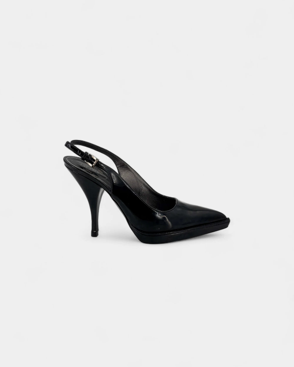 Slingbacks noires vernis - 36.5 EU / 5.5 US