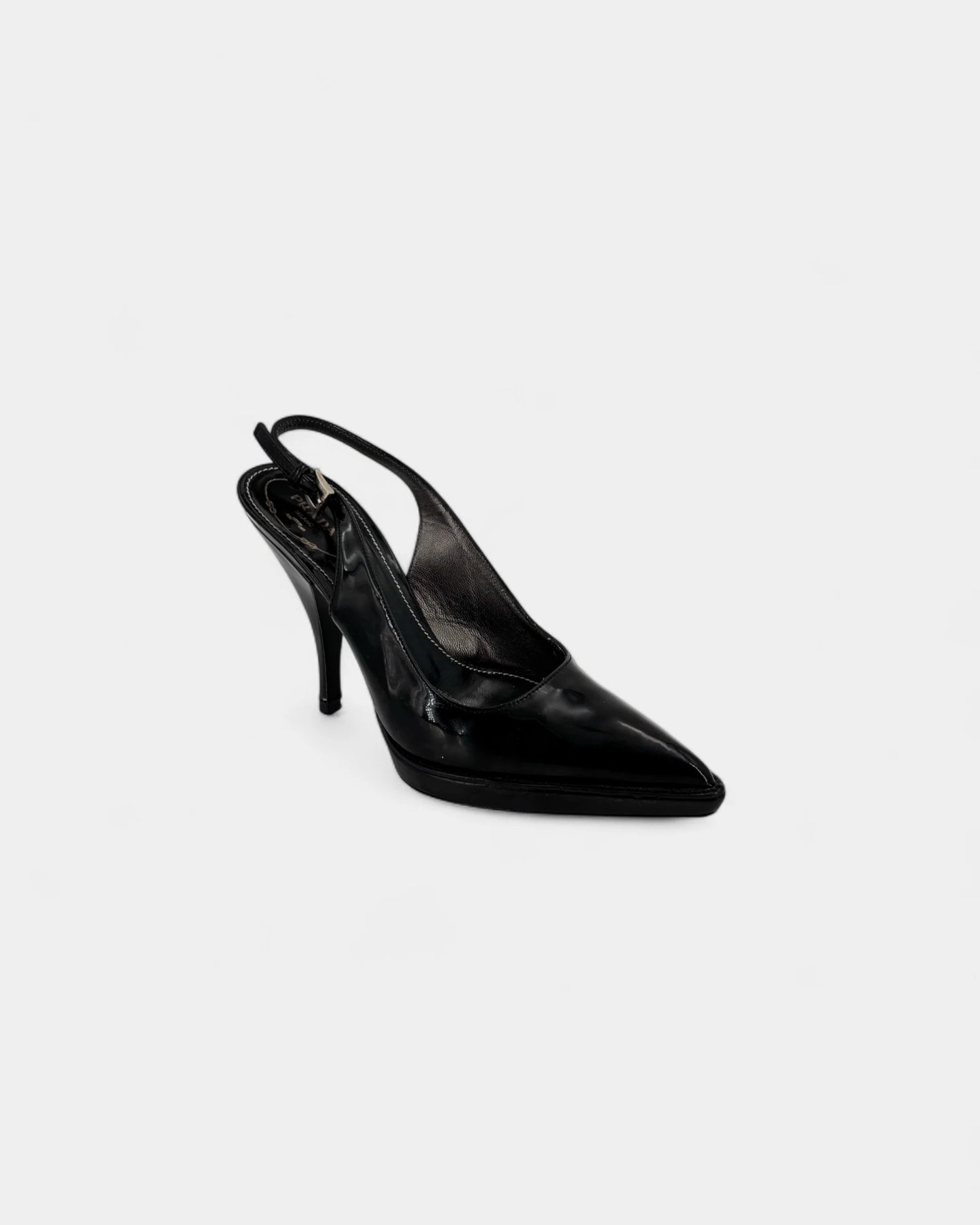 Slingbacks noires vernis - 36.5 EU / 5.5 US