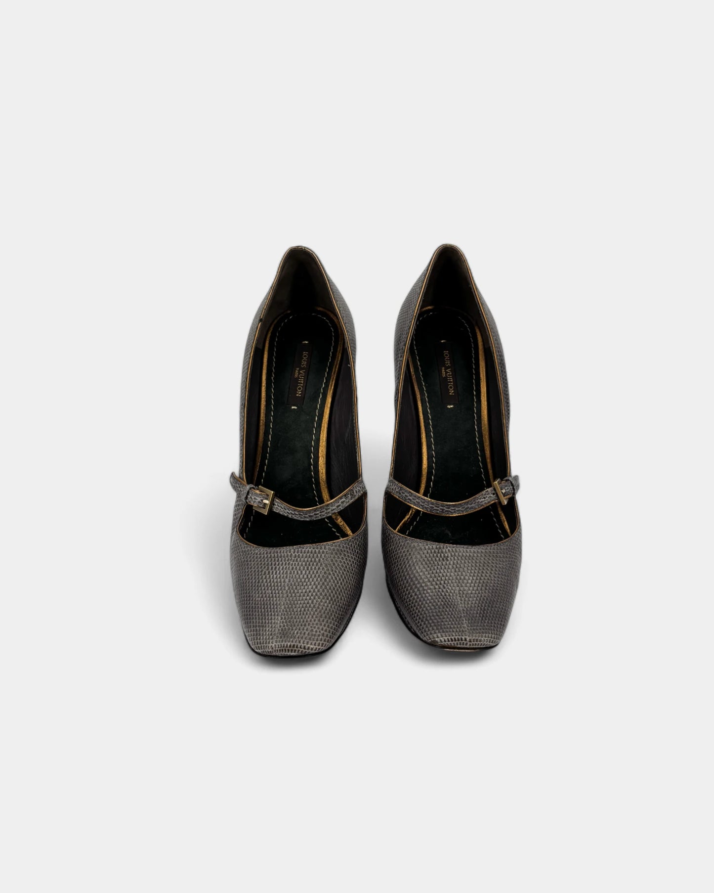 Escarpins gris en cuir - 38 EU / 7 US