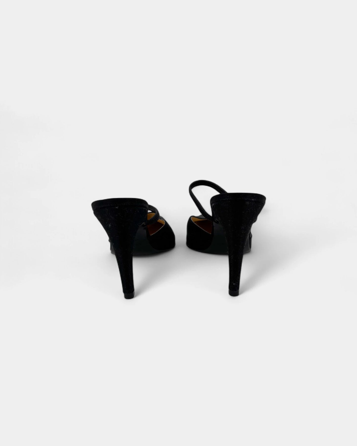 Mules à talons noires - 39 EU / 8 US