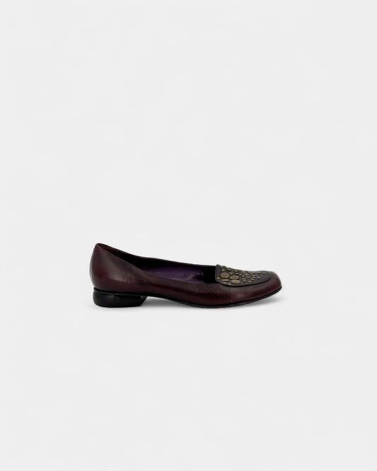 Mocassins en cuir marron