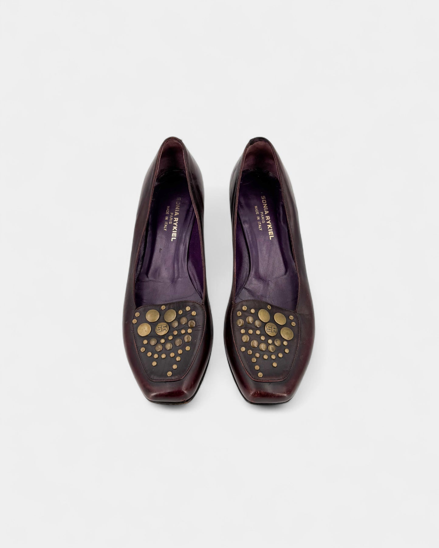 Mocassins en cuir marron