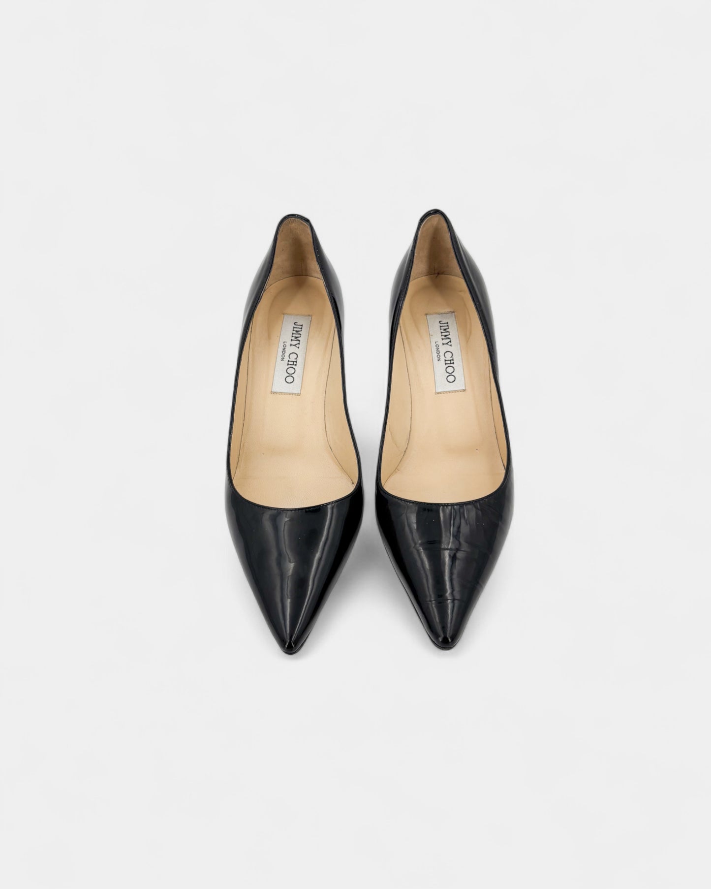 Escarpins en cuir vernis noir