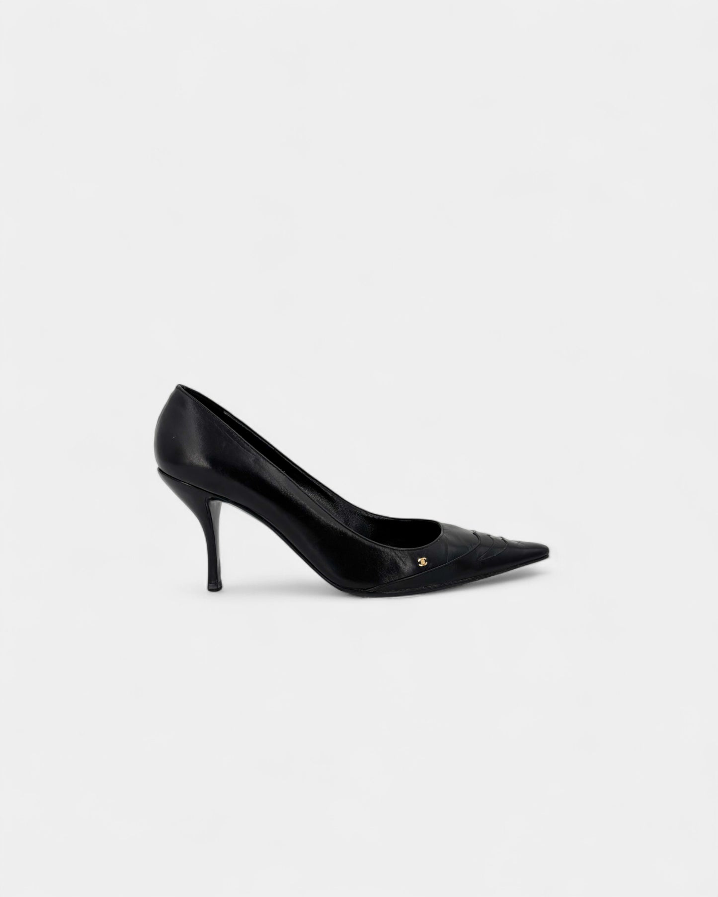 Escarpins en cuir noir