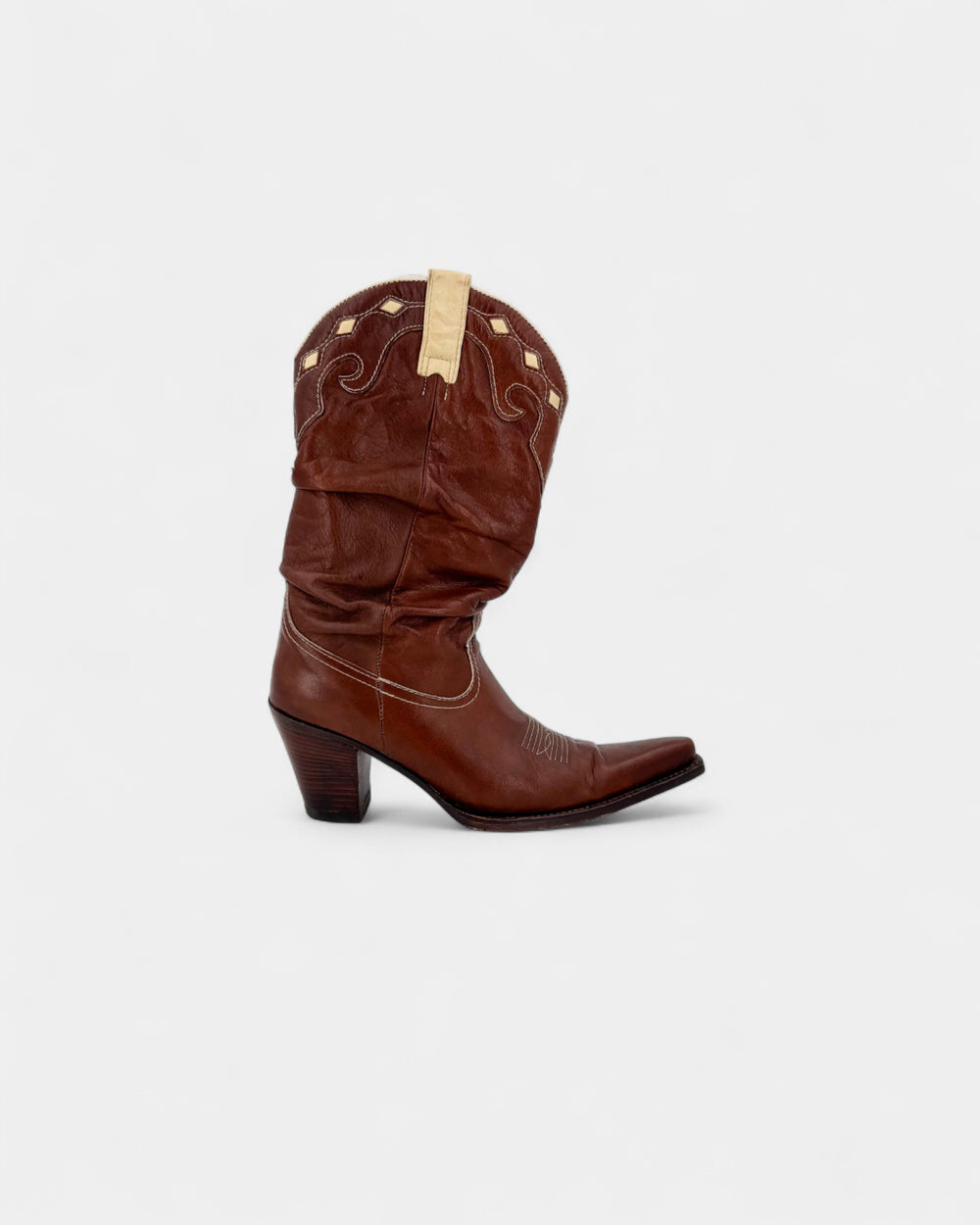 Bottes en cuir style western