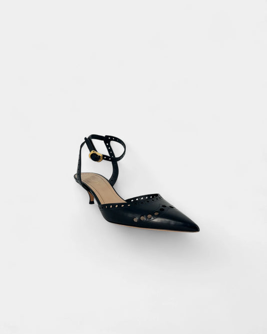 Escarpins noirs à boucles - 41 EU / 10 US