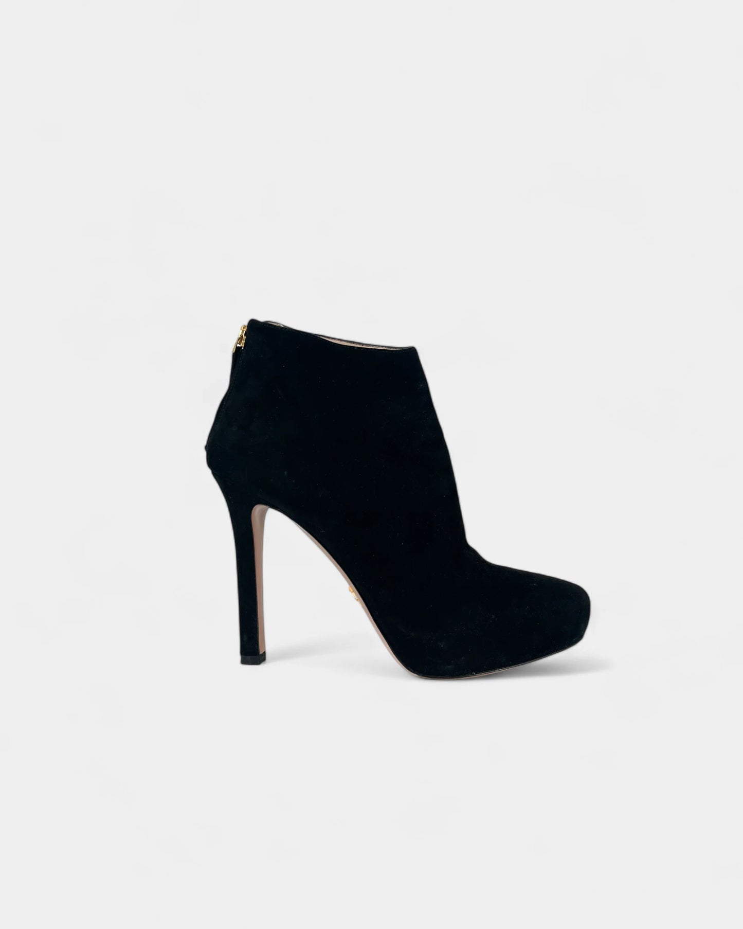 Bottines noires en suède - 38 EU / 7 US
