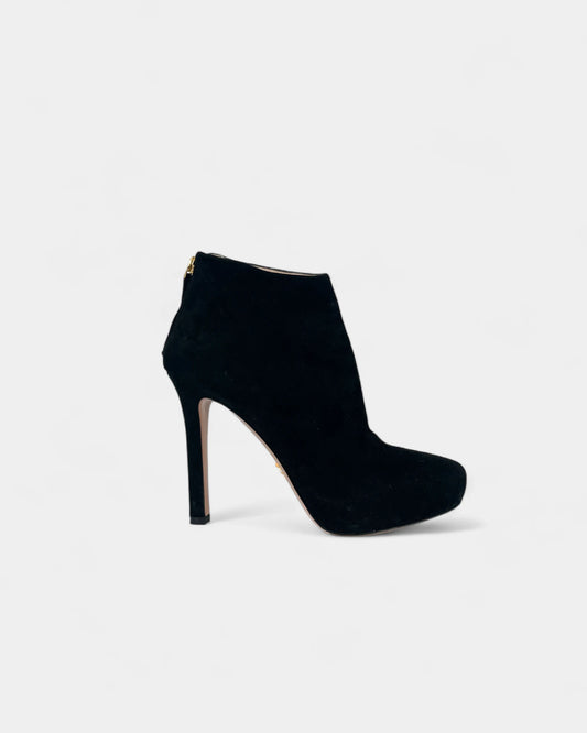 Bottines noires en suède - 38 EU / 7 US
