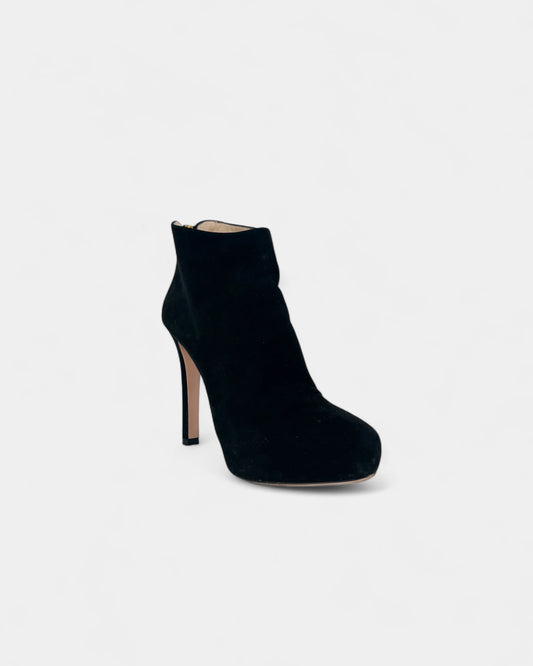 Bottines noires en suède - 38 EU / 7 US