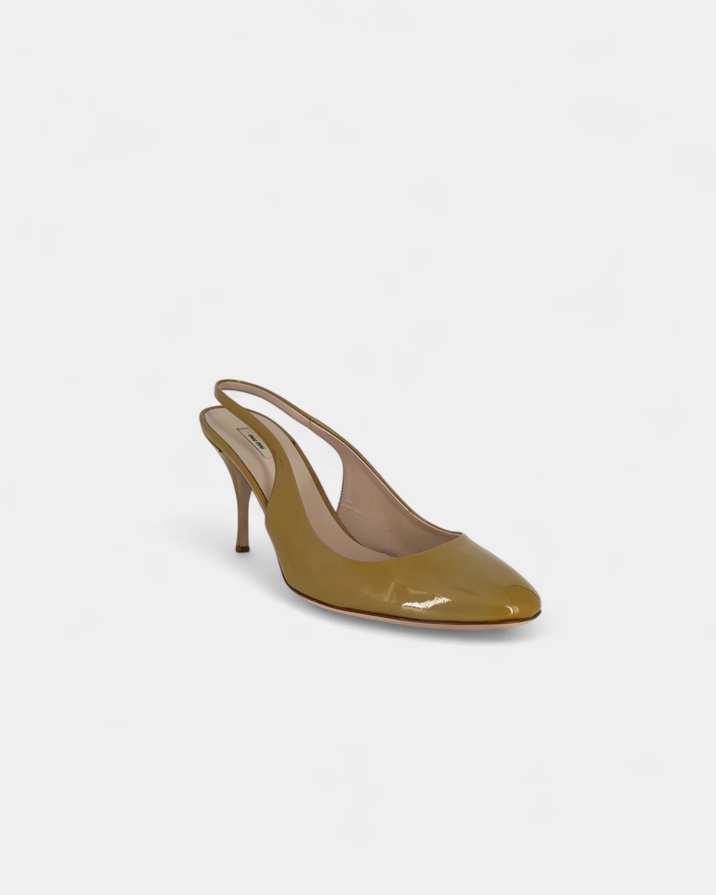 Camel slingbacks - 38.5 EU / 7.5 US
