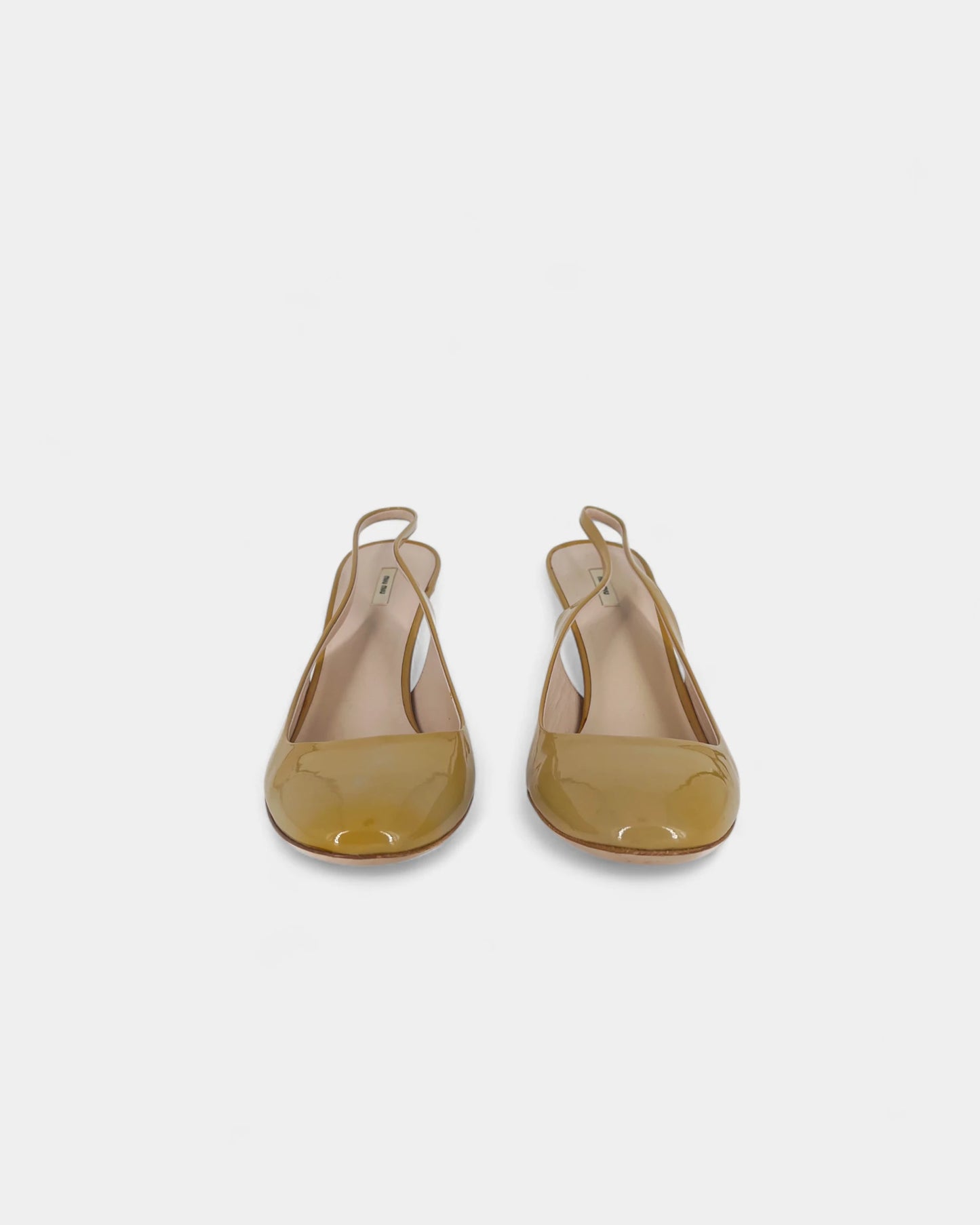 Camel slingbacks - 38.5 EU / 7.5 US