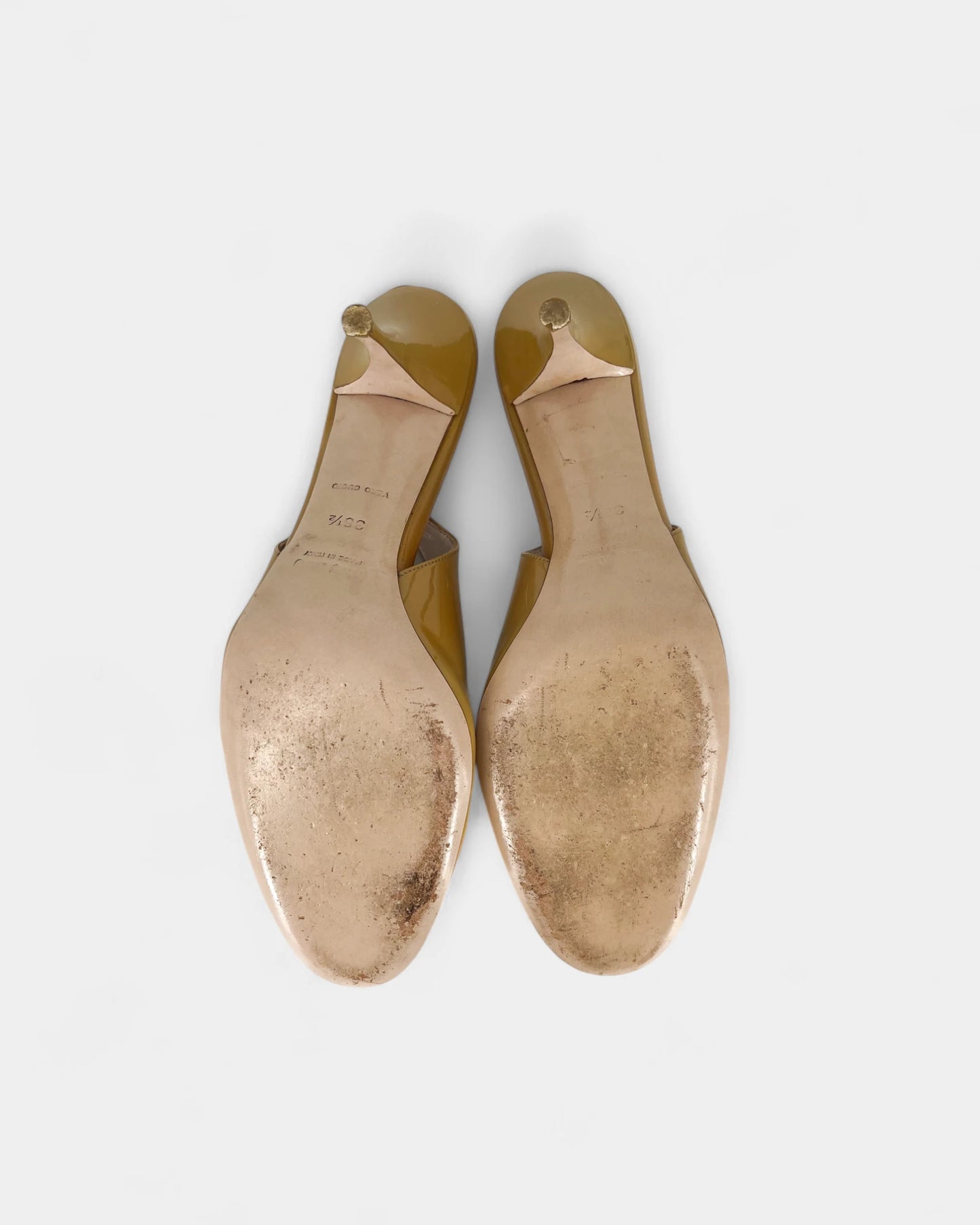 Camel slingbacks - 38.5 EU / 7.5 US