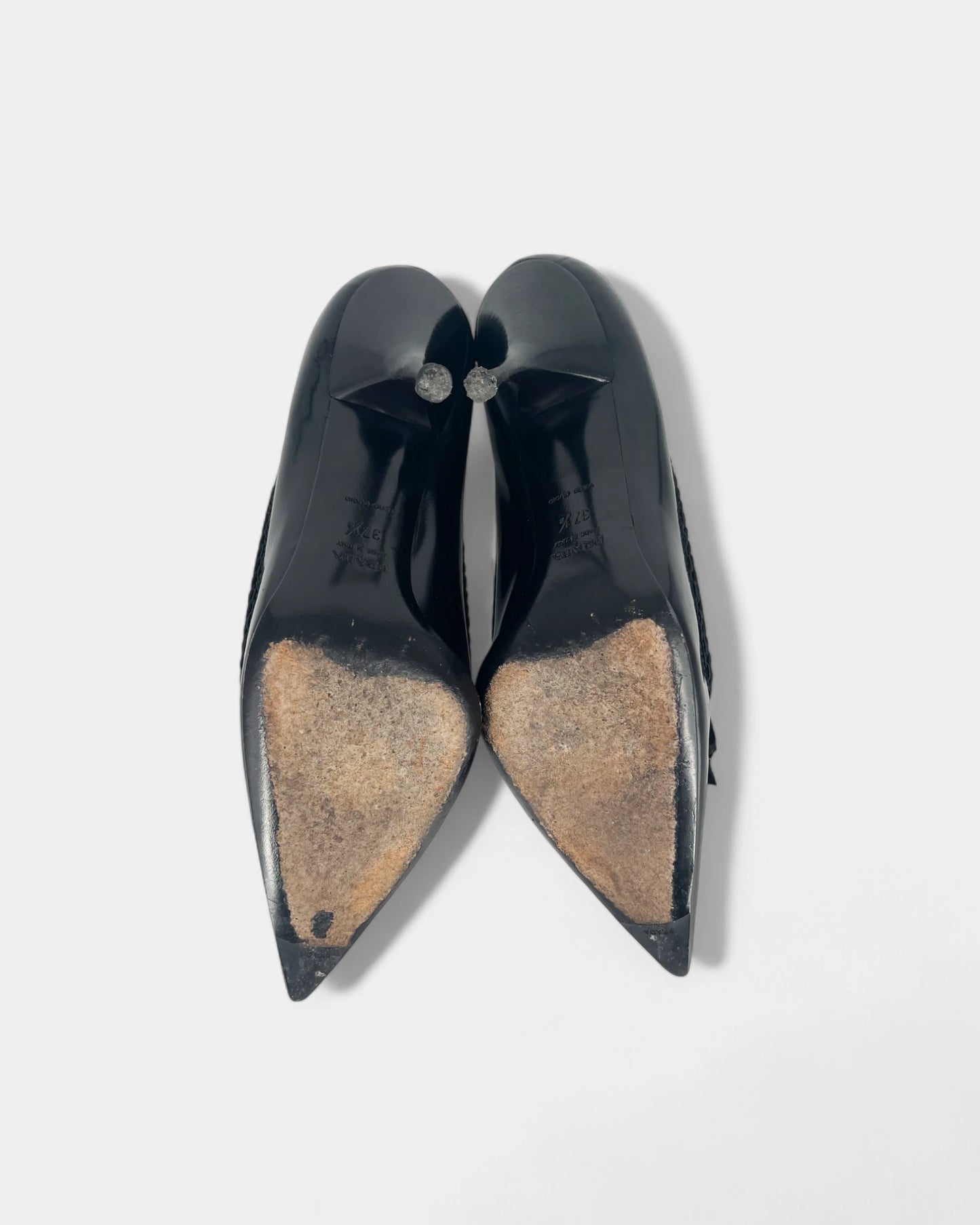 Black bow pumps - 37.5 EU / 6.5 US