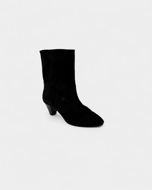 Bottines en daim noir