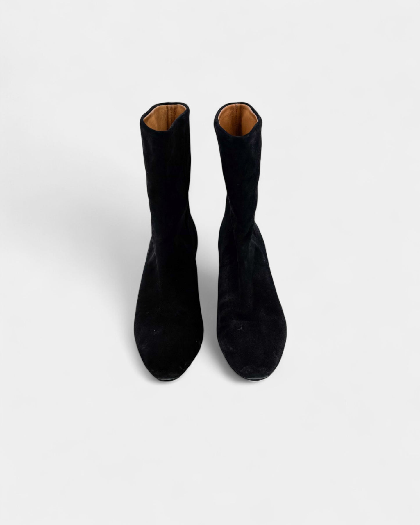 Bottines en daim noir