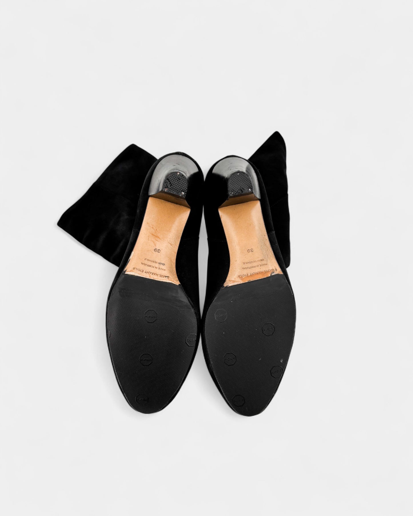 Bottines en daim noir