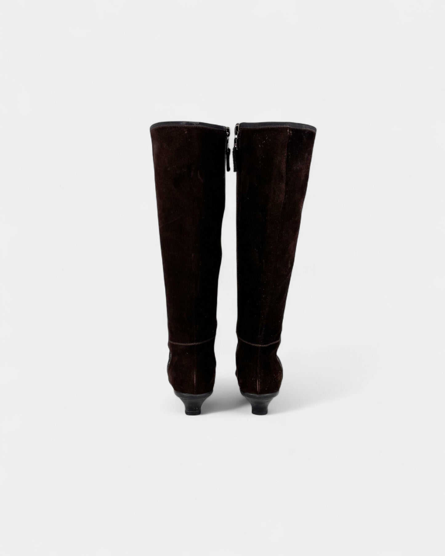 Bottes en daim marron
