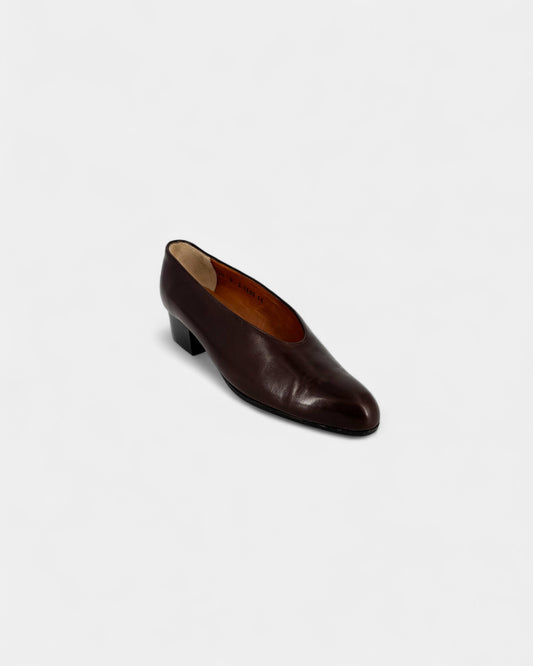 Mocassins cuir marron